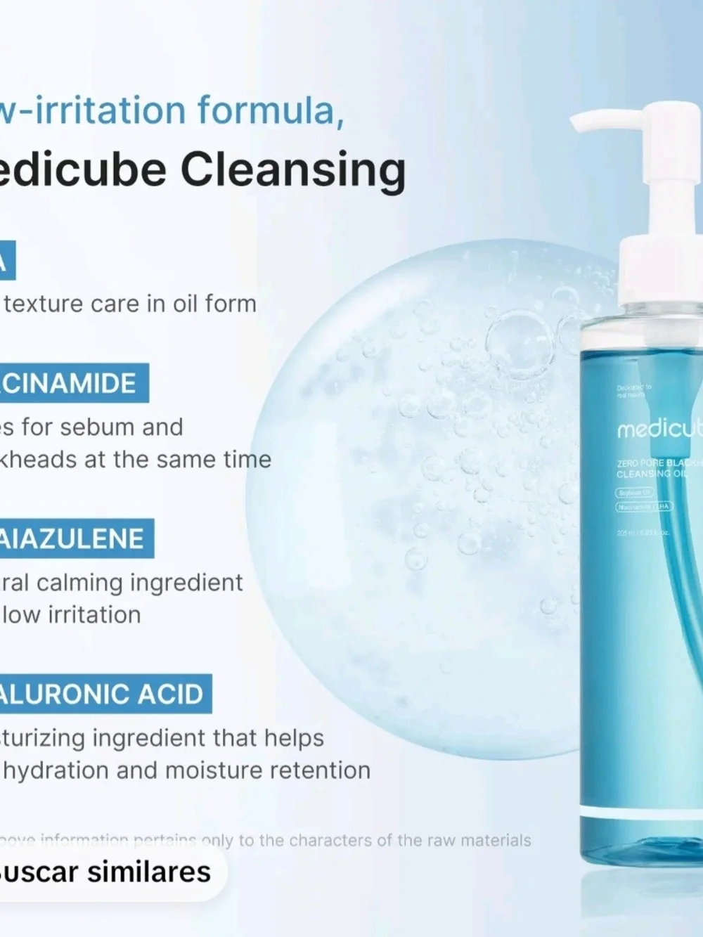 Medicube Blue Deep Cleansing Oil - Hydrating Makeup Remover